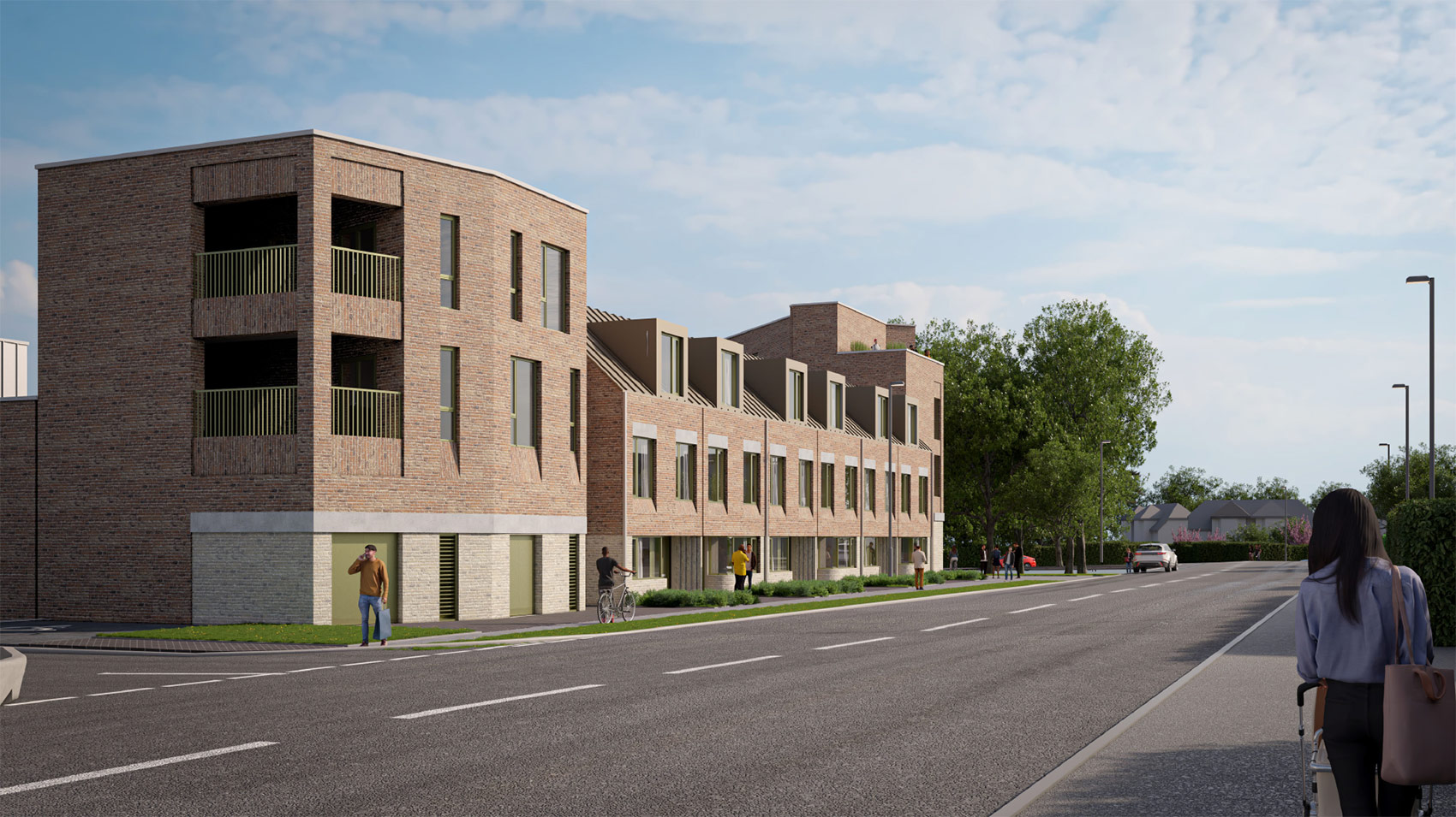 3D visual of the proposed apartments
